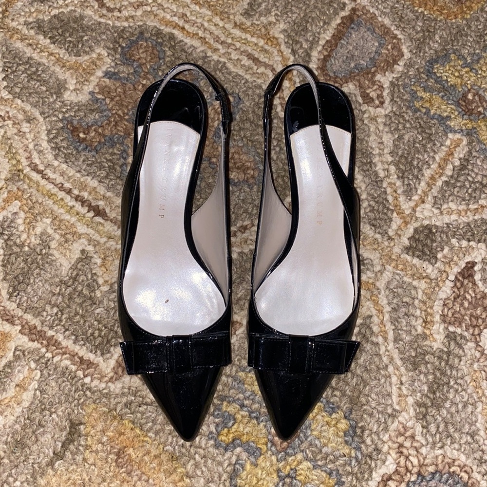 Patent Leather sling back pump